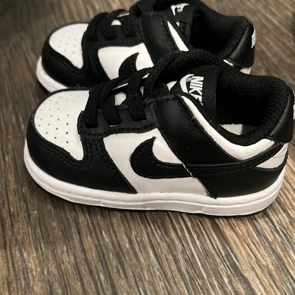 Brand new whit and black dunks